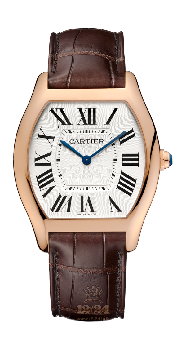Cartier Tortue Watch WGTO0002 36 mm Pink gold Case White Silver Dial
