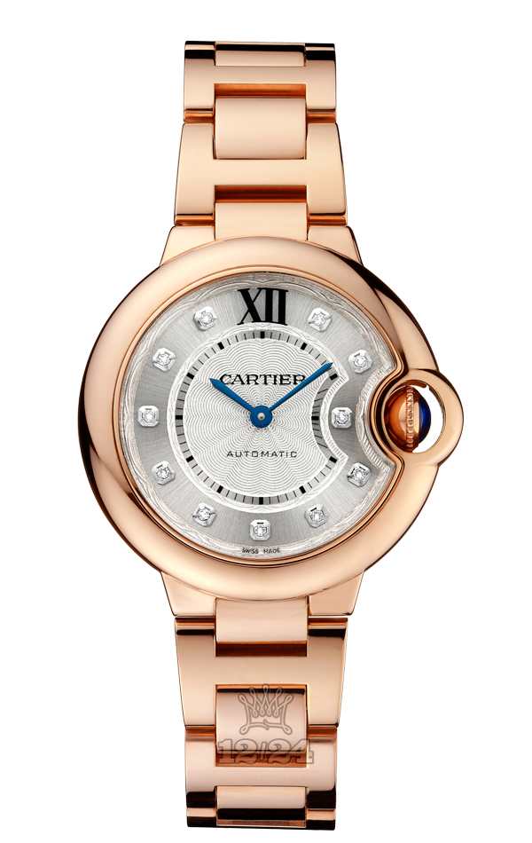 Cartier Ballon Bleu de Cartier Watch WE902062 33 mm Pink gold Case Silver Dial