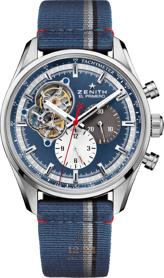 Zenith Chronomaster Watch 03.2040.4061/52.C802 42 mm Stainless steel Case Dark blue Dial