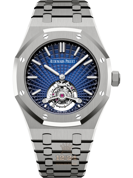 Audemars Piguet Royal Oak Watch 26522TI.OO.1220TI.01 41 mm Titanium Case Dark blue Dial