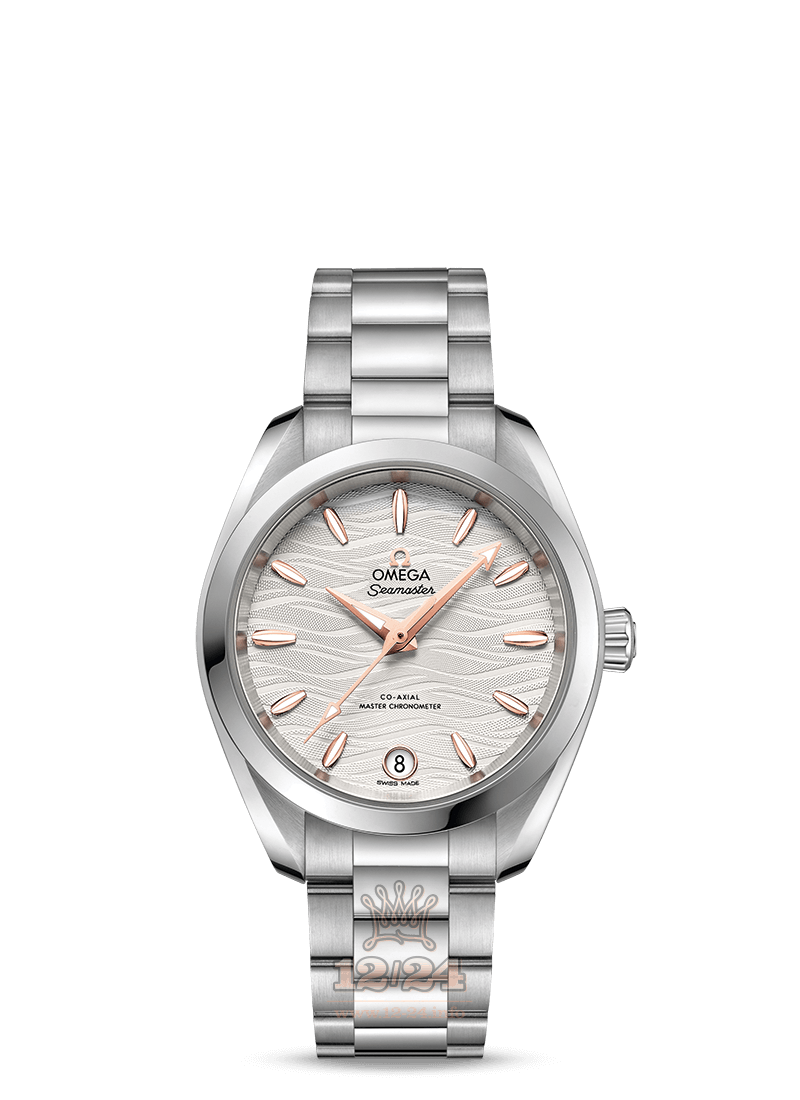 Omega Aqua Terra 150 M Watch 220.10.34.20.02.001 34 mm Stainless steel Case Silver Dial