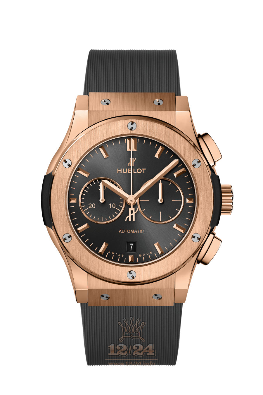 Hublot Classic Fusion Watch 541.OX.7080.RX 42 mm Pink gold Case Gray Dial