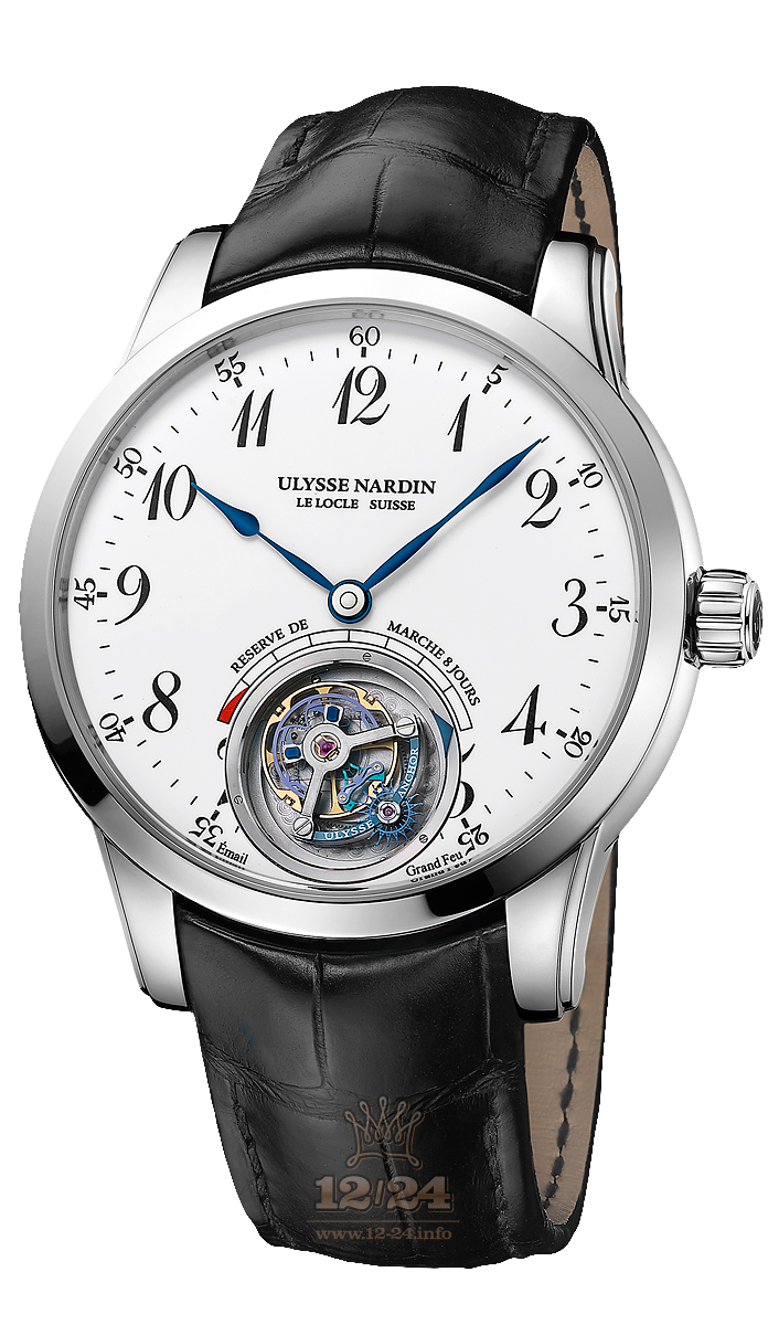 Ulysse Nardin Classic Watch 1780-133 44 mm White gold Case White Dial