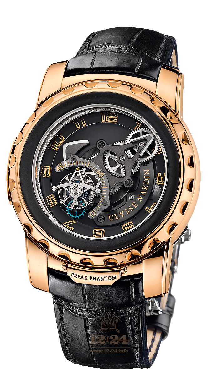 Ulysse Nardin Freak Watch 2086-115 45 mm Pink gold Case Black Dial