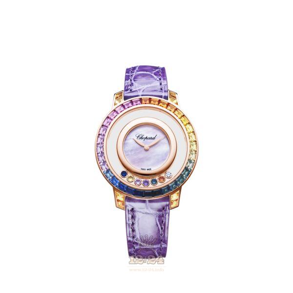 Chopard Happy Diamonds Watch 20A002-5901 35 mm Pink gold Case Pink Dial