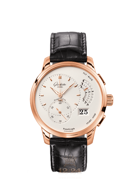 Glashutte Pano Watch 1-61-03-25-15-50 40 mm Pink gold Case White Dial