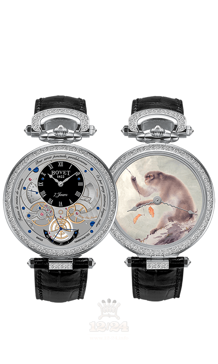 Bovet Fleurier Complications Watch AI43510-C12346 43 mm White gold Case Black Gray Dial