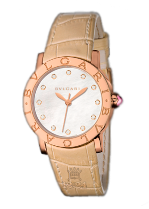 Bvlgari Bvlgari Bvlgari Watch 101890 BBLP33WGL/12 33 mm Pink gold Case White Dial