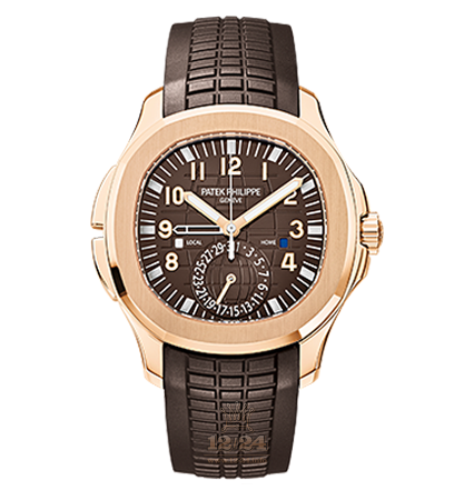 Patek Philippe Aquanaut Watch 5164R-001 41 mm Pink gold Case Brown (chocolate) Dial