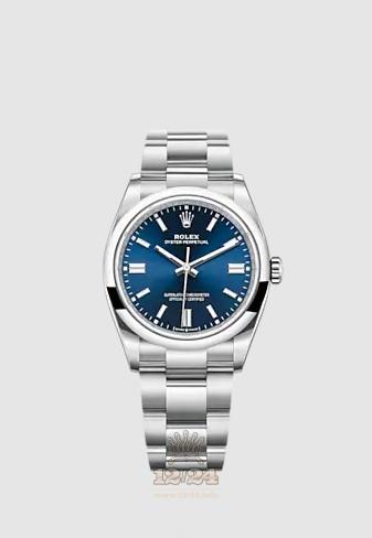 Rolex Oyster Perpetual Watch 126000-0003 36 mm Stainless steel Case Dark blue Dial