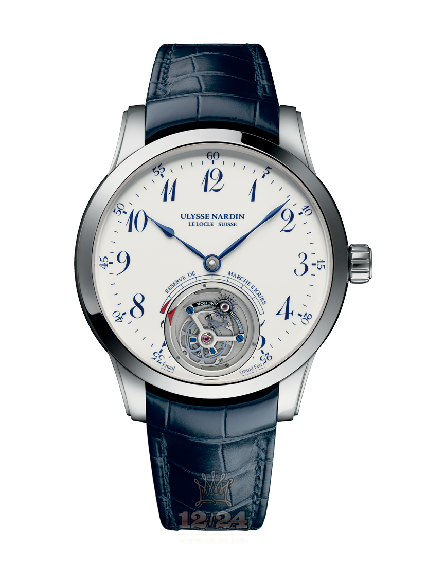 Ulysse Nardin Classic Watch 1780-133/E0-60 44 mm White gold Case White Dial