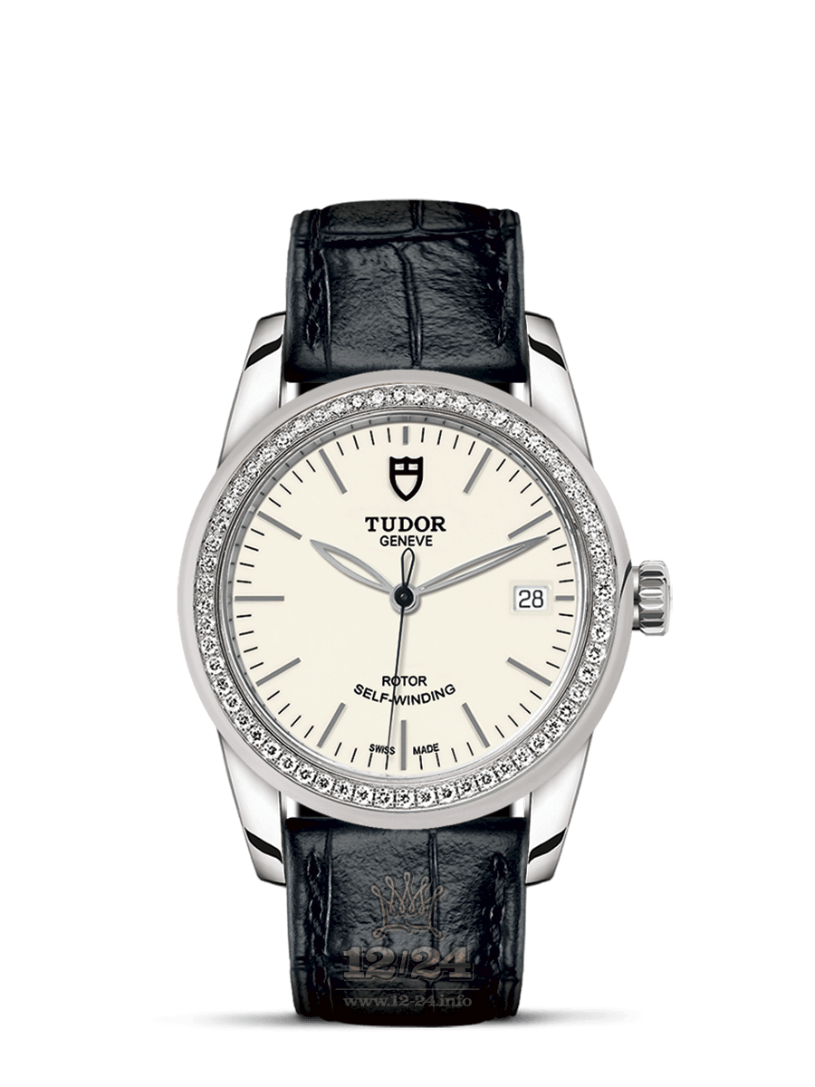 Tudor Glamour Watch M55020-0099 36 mm Stainless steel Case White Dial