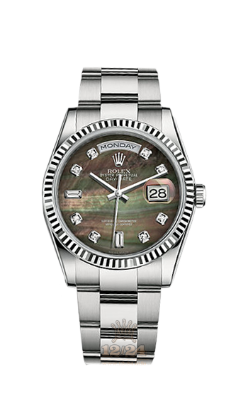 Rolex Day-Date Watch 118239-0116 36 mm White gold Case Black Dial