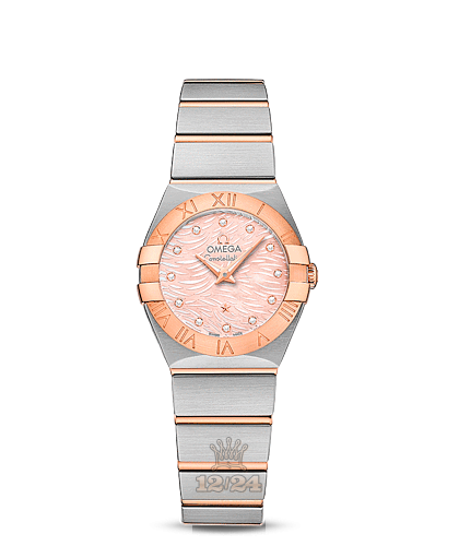 Omega Constellation Watch 123.20.24.60.57.003 24 mm Steel / Pink gold Case Pink Dial