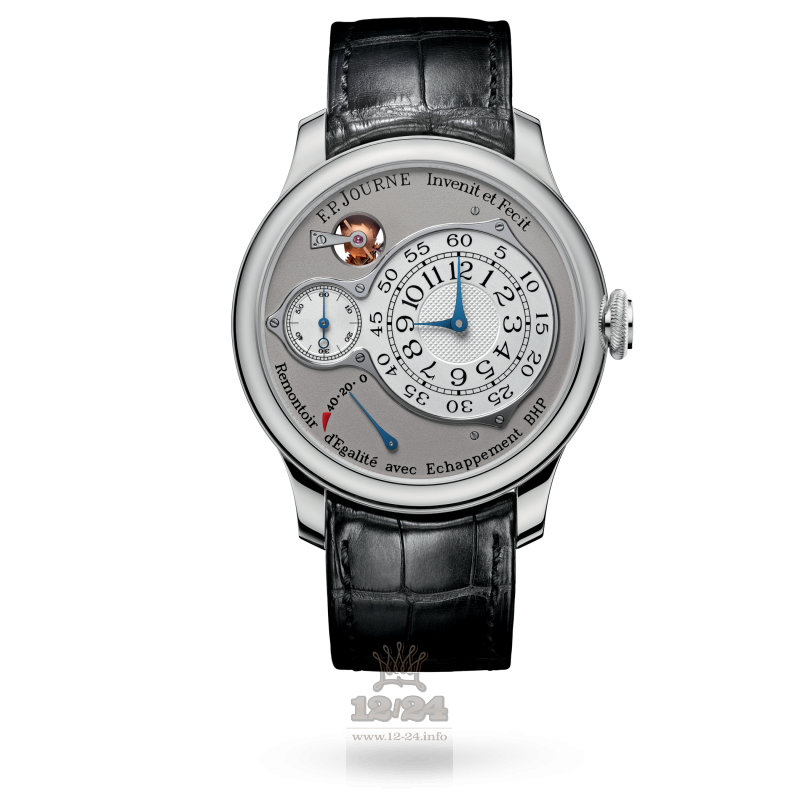 F.P.Journe Souveraine Watch chronometre-optimum pl1 40 mm Platinum Case Gray Silver Dial