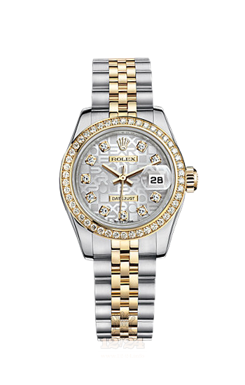 Rolex Lady-Datejust Watch 179383-0005 26 mm Steel / Yellow gold Case Silver Dial