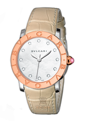 Bvlgari Bvlgari Bvlgari Watch 101895 BBL37WSPGL/12 37 mm Steel / Pink gold Case White Dial