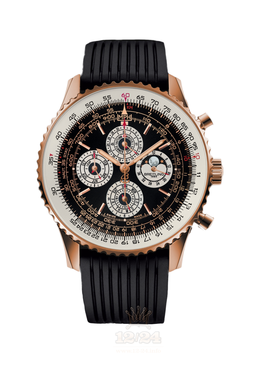 Breitling Navitimer Watch R29381E6|BF55|252S|R20D.3 48 mm Red gold Case Black Dial