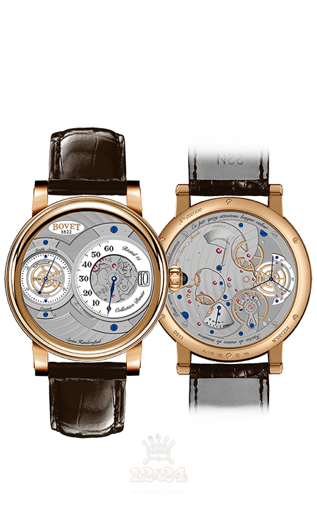 Bovet Dimier Watch R150003 42 mm Pink gold Case White Dial