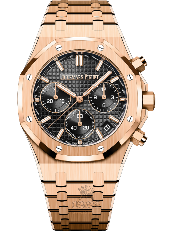 Audemars Piguet Royal Oak Watch 26240OR.OO.1320OR.02 41 mm Pink gold Case Black Dial