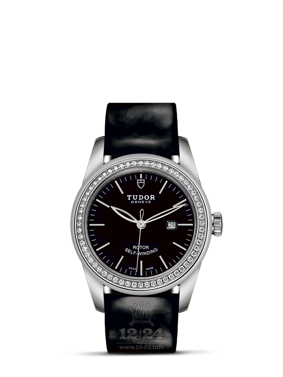 Tudor Glamour Watch M53020-0047 31 mm Stainless steel Case Black Dial