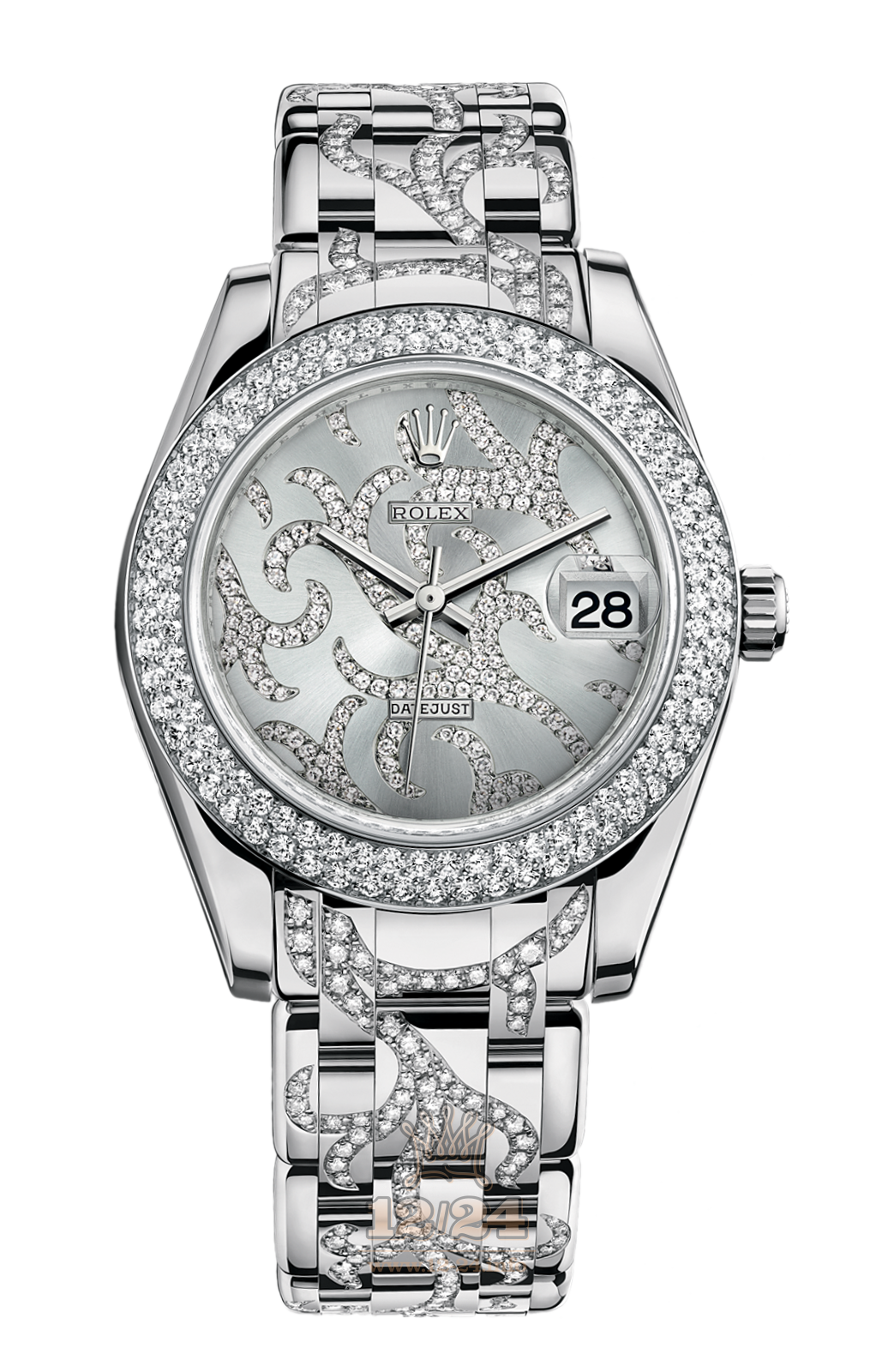 Rolex Datejust Watch 81339-0028 34 mm White gold Case Gray Dial