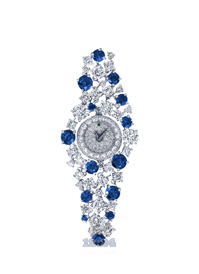 Graff Jewellery Watches Watch GW-BabyGalaxy-Sapph+Diam_1 White gold Case Silver Dial