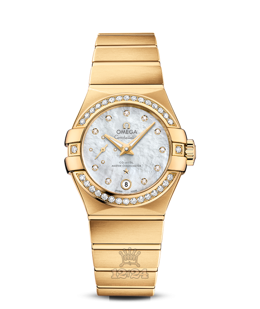 Omega Constellation Watch 127.55.27.20.55.002 27 mm Yellow gold Case White Dial