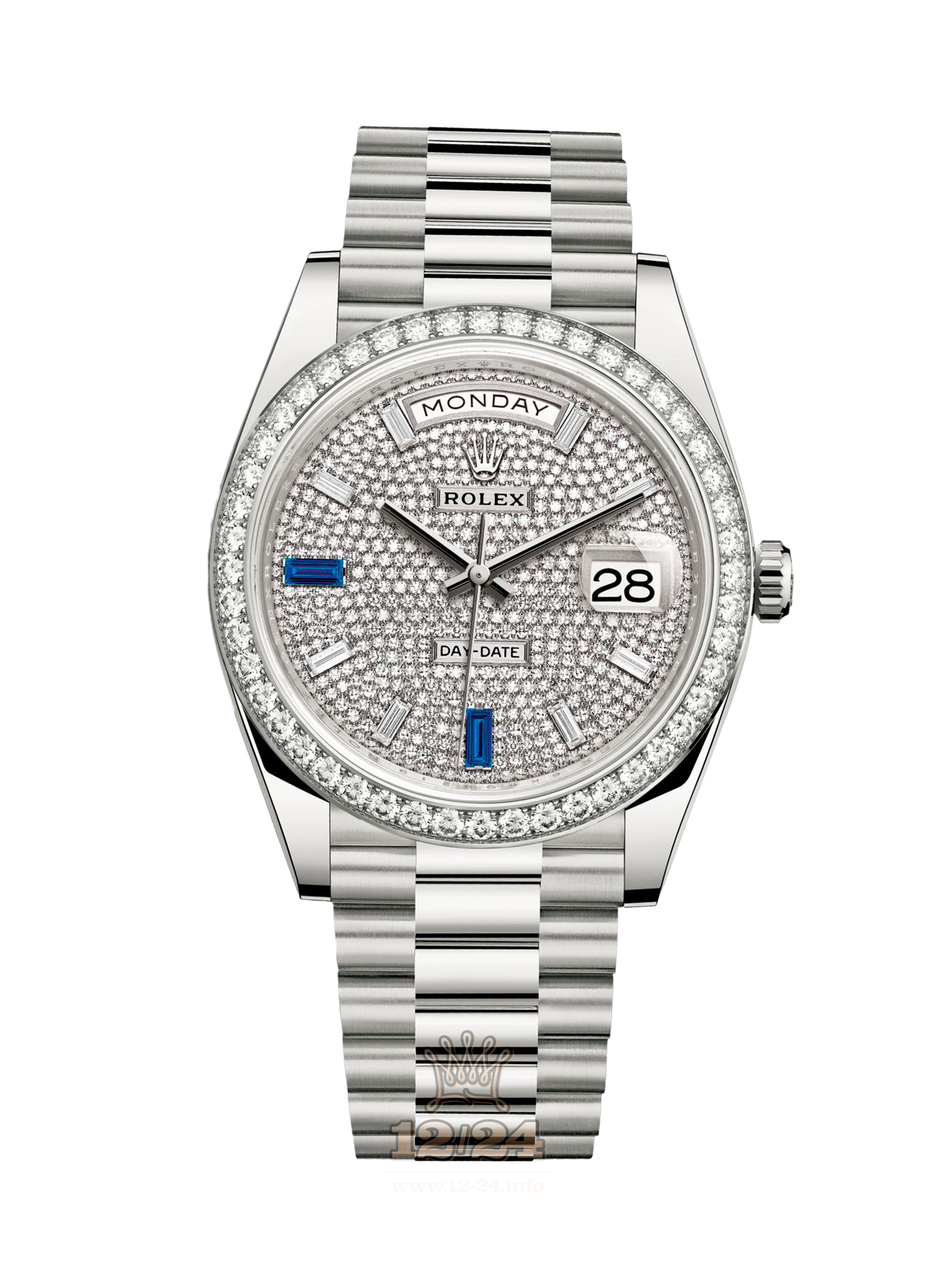 Rolex Day-Date Watch 228349rbr-0036 40 mm White gold Case Silver Dial