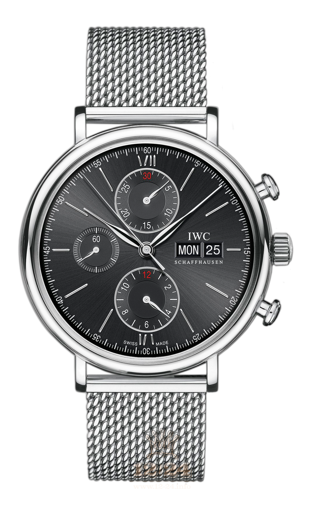 IWC Portofino Watch IW391010 42 mm Stainless steel Case Black Dial