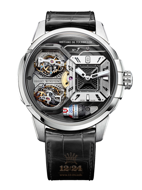 Harry Winston Histoire de Tourbillon Watch HCOMDT51WW001 51 mm White gold Case Gray Silver Dial