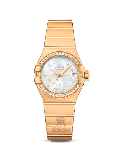 Omega Constellation Watch 123.55.27.20.05.001 27 mm Yellow gold Case White Dial