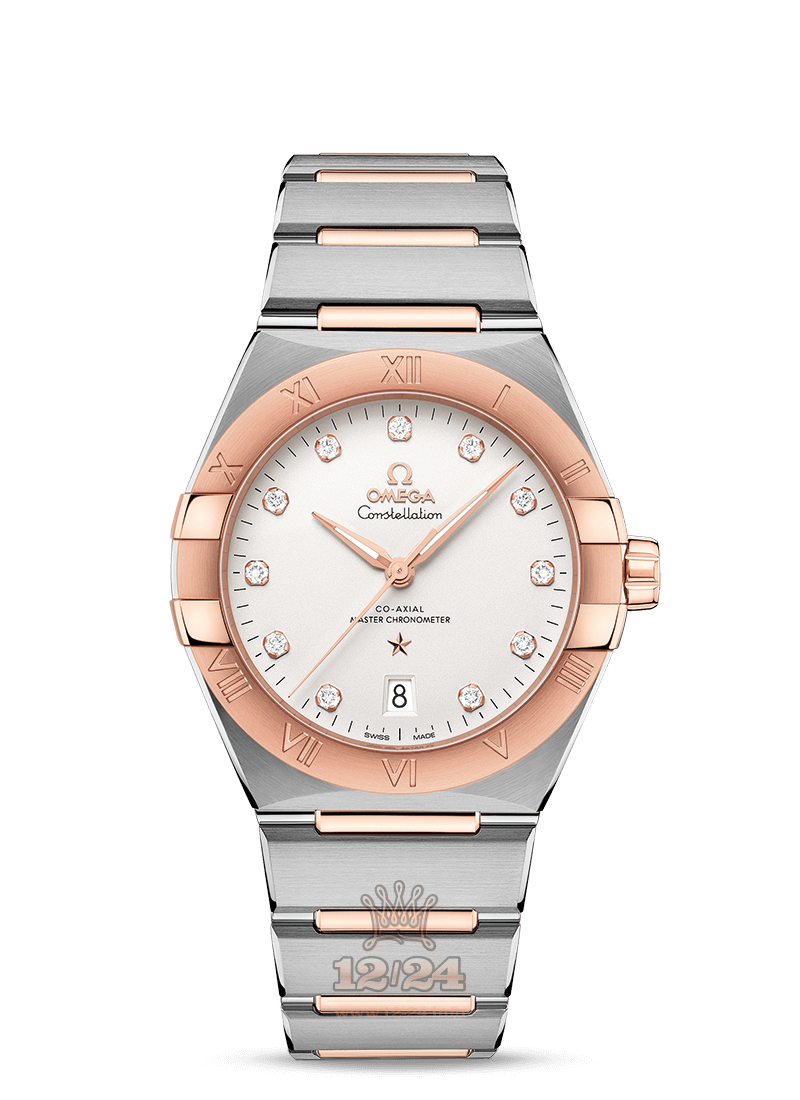 Omega Constellation Watch 131.20.39.20.52.001 39 mm Stainless steel Pink gold Case White Dial