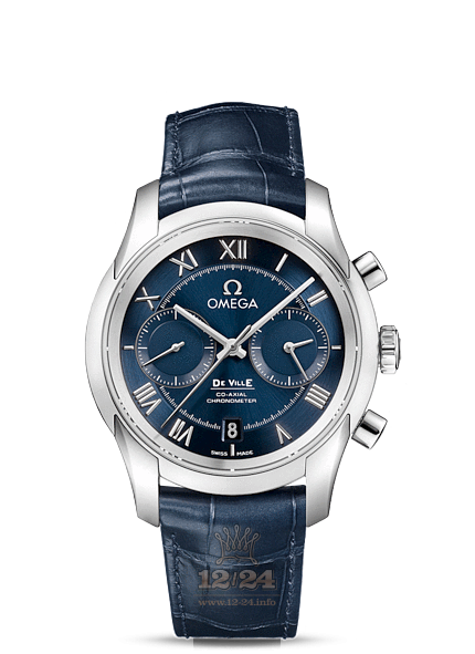 Omega De Ville Watch 431.13.42.51.03.001 42 mm Stainless steel Case Dark blue Dial