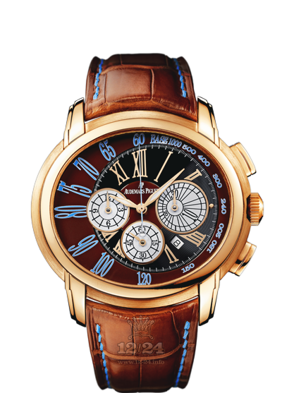 Audemars Piguet Millenary Watch 26145OR.OO.D095CR.01 47 mm Pink gold Case Black Brown (chocolate) Dial