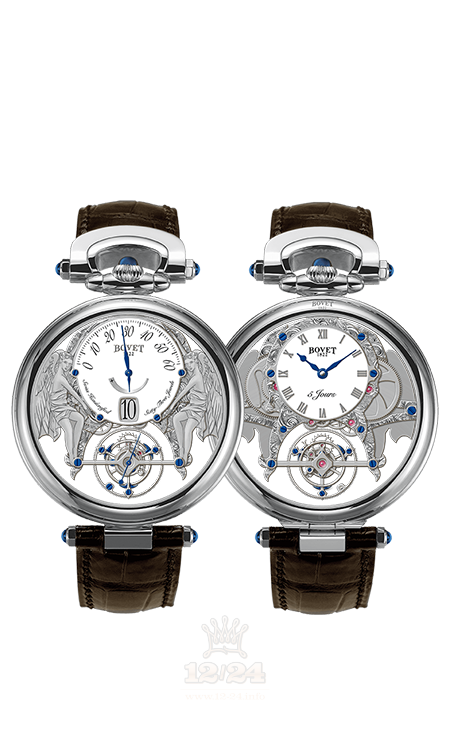 Bovet Fleurier Grandes Complications Watch AIVS002 44 mm White gold Case White Gray Dial