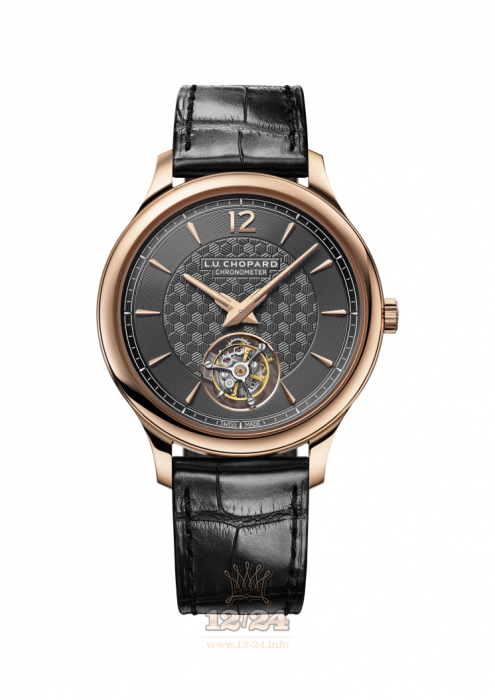 Chopard L.U.C Watch 161978-5001 40 mm Pink gold Case Black Dial