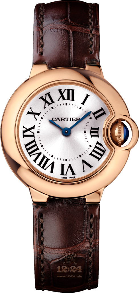 Cartier Ballon Bleu de Cartier Watch WGBB0007 29 mm Pink gold Case Silver Dial