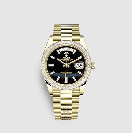 Rolex Day-Date Watch 228398tbr-0038 40 mm Yellow gold Case Black Dial