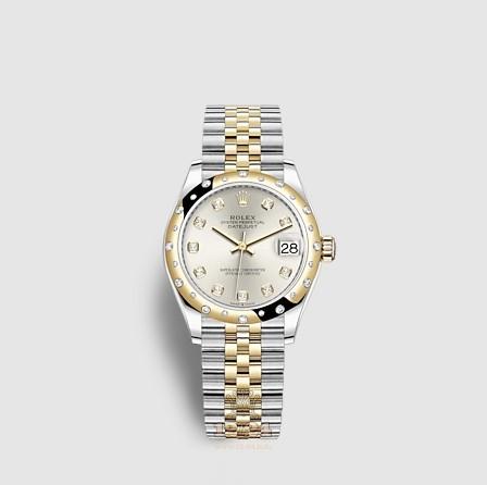 Rolex Datejust Watch 278343rbr-0020 31 mm Stainless steel Yellow gold Case Silver Dial