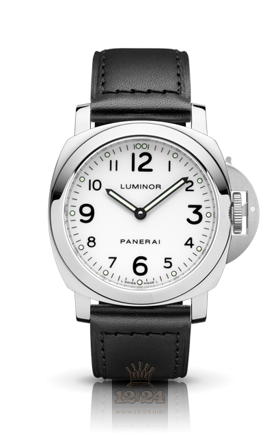 Panerai Luminor Watch PAM00114 44 mm Stainless steel Case White Dial
