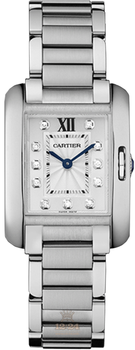 Cartier Tank Watch W4TA0003 30 mm Stainless steel Case Silver Dial