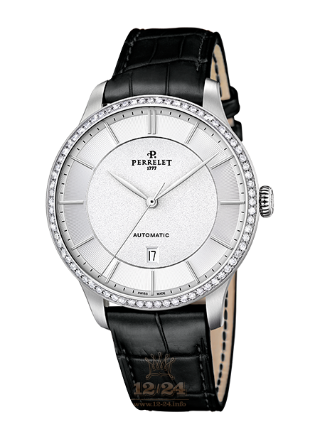Perrelet First Class Watch A1076/1 42 mm Stainless steel Case White Dial