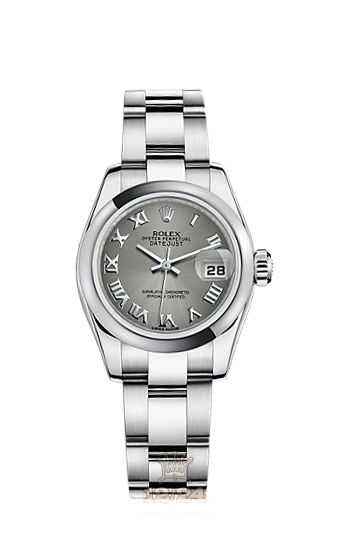 Rolex Lady-Datejust Watch 179160-0033 26 mm Stainless steel Case Gray Dial