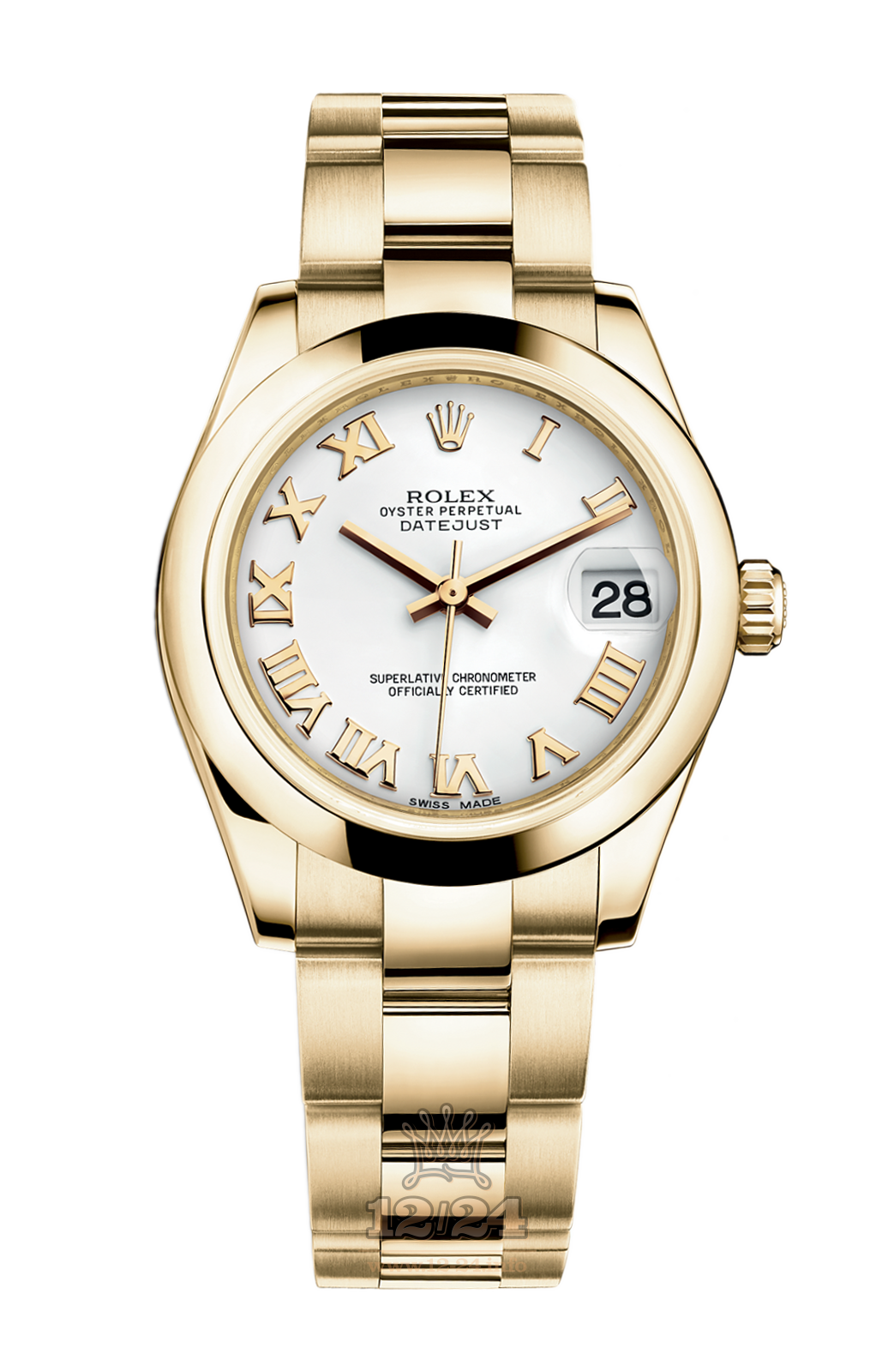 Rolex Lady-Datejust Watch 178248-0065 31 mm Yellow gold Case White Dial