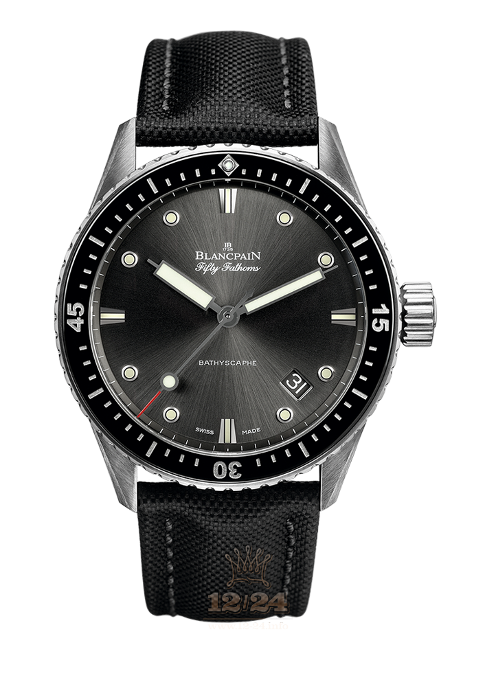 Blancpain Fifty Fathoms Watch 5000-1110-B52A 43 mm Stainless steel Case Gray Dial