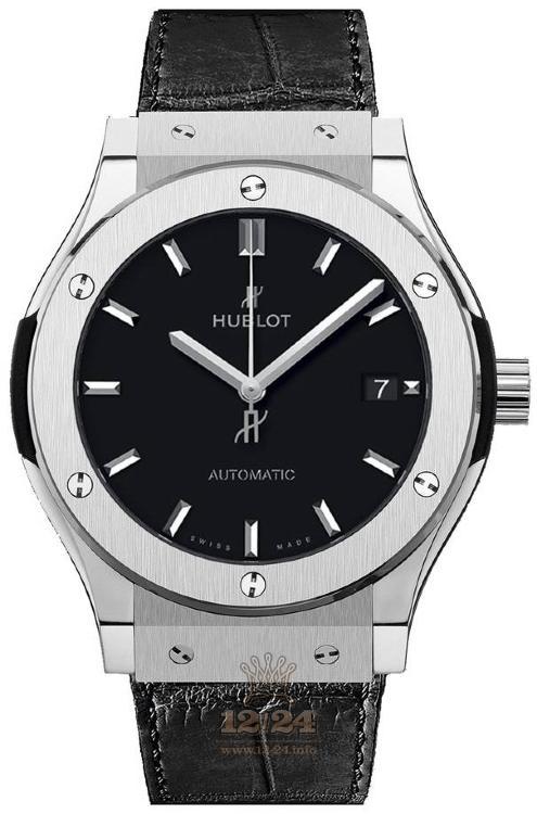 Hublot Classic Fusion Watch 565.NX.1171.LR 38 mm Titanium Case Black Dial