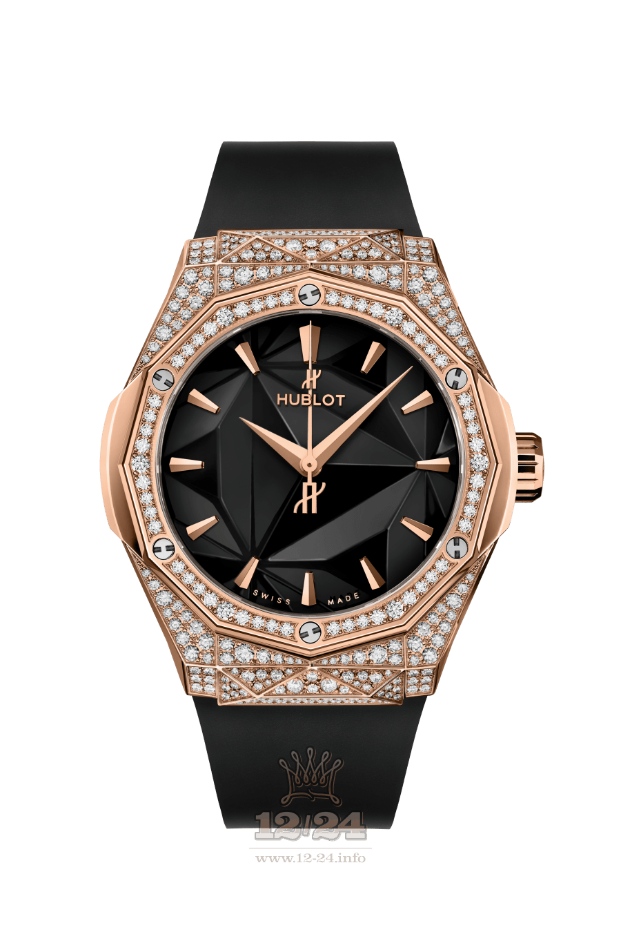 Hublot Classic Fusion Watch 550.OS.1800.RX.1604.ORL19 40 mm Pink gold Case Black Dial