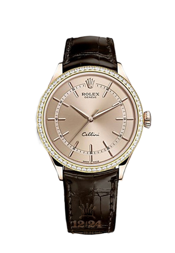 Rolex Cellini Watch 50705rbr-0015 39 mm Pink gold Case Pink Dial