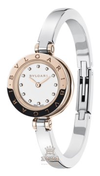 Bvlgari B.Zero1 Watch 102320 BZ23WSGS/12.M 23 mm Steel / Pink gold Case White Dial